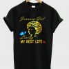 January Girl Living My Best Life Powerful Smart Strong Beauty Queen T Shirt