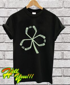 Hockey Clover st Patricks Day T Shirt