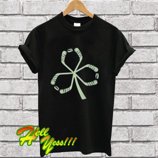 Hockey Clover st Patricks Day T Shirt