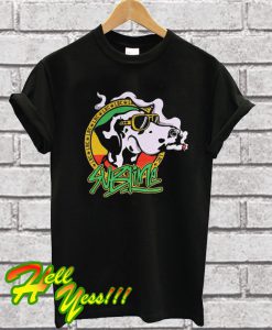 Sublime Cartoon Dog Black T Shirt