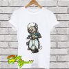 Skeleton Loves Scooter T Shirt