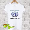 Flat Earth White T Shirt