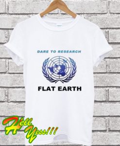 Flat Earth White T Shirt