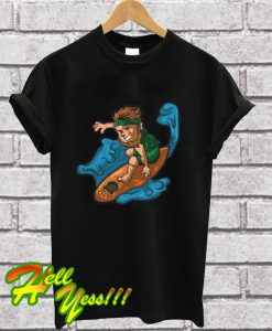 Leprechaun Surfing T Shirt