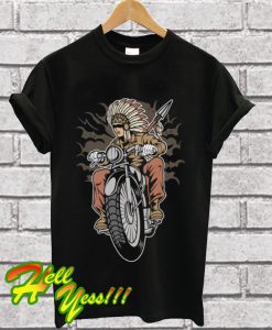 Indian Native Biker T Shirt