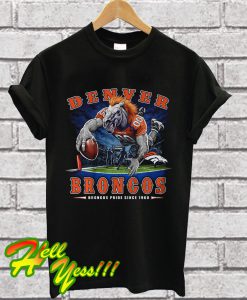 Denver Broncos End Zone Black T Shirt