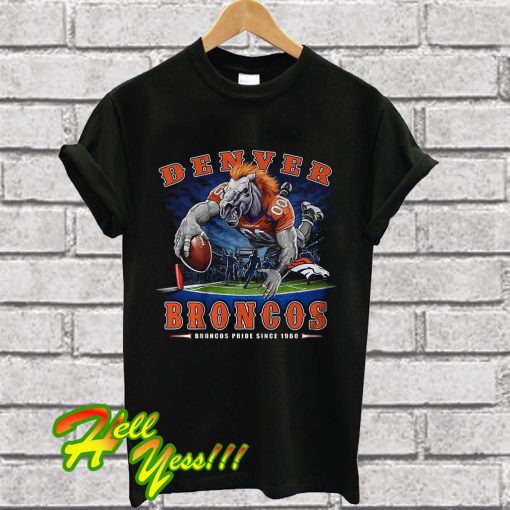 Denver Broncos End Zone Black T Shirt