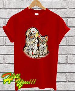 Cat dog together T Shirt