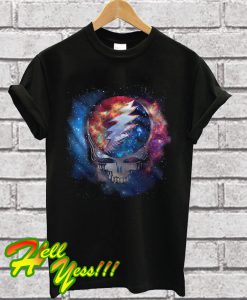 Cosmic Stealie Black Athletic T Shirt