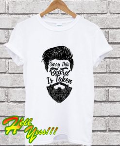 Sorry This Beard Is Taken White T Shirt