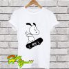 Snoopy Handwrite Skate T Shirt