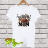 FOOTBALL MOM On Cheetah T Shirt