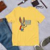 Bunny with a Sign Rick Flag Replica Of The Yellow Rick Flag Suicide Squad 2 t shirt qn