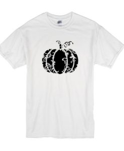 Floral Pumpkin t shirt qn