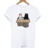 4 Cats in a Box T shirt qn