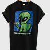 90s Distressed Smoking Alien Grunge T shirt qn