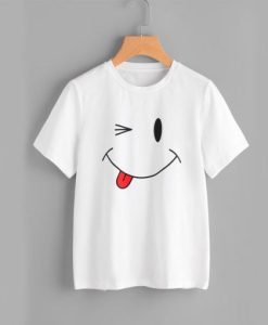 Face Smile t shirt qn