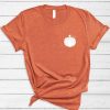 Pocket Pumpkin Fall Halloween Thanksgiving t shirt qn