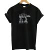 At-At Vintage Star Wars Black T shirt qn