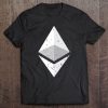 Ethereum Logo Shadow t shirt qn