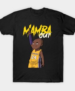 Kobe Cartoon mamba out T-Shirt qn