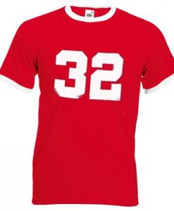 32 Cute Red Ringer T shirt qn