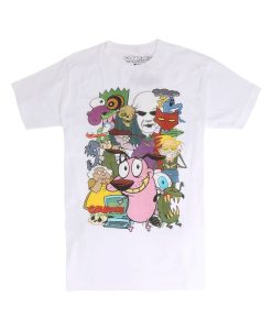 Courage The Cowardly Dog Characters T-Shirt qn