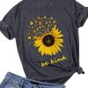 Be Kind Sunflower T-Shirt qn