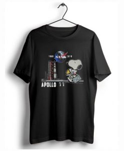 Nasa 1969 2019 Apollo 11 Astronaut Snoopy T-Shirt qn