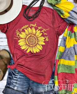 Red Sunflower TSHIRT qn