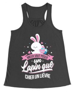 mieux vaut poser un lapin rabbit skin tanktop qn