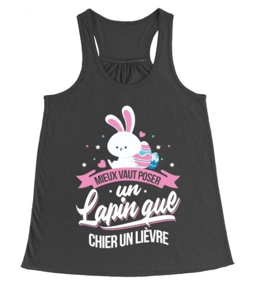 mieux vaut poser un lapin rabbit skin tanktop qn