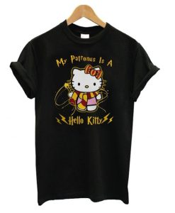 MY PATROUNUS IS A HELLO KITTY TSHIRT qn