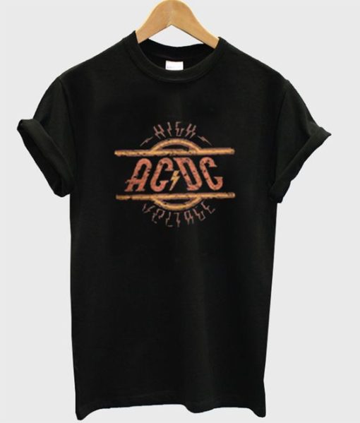 acdc voltage t-shirt qn