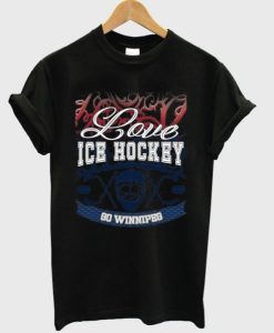 love ice hockey t-shirt qn