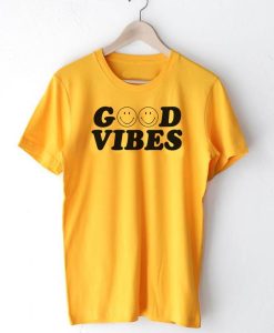 Good Vibes Smiley T Shirt tpkj2