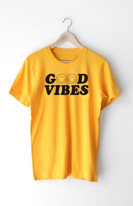 Good Vibes Smiley T Shirt tpkj2