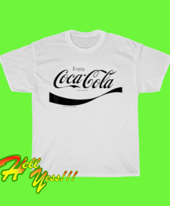 hel_Coca-Cola Black Enjoy Logo T-Shirt