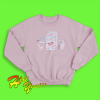 hel_Cute Milk Print Pink Sweatshirt