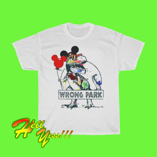 hel_Dinosaur Wrong Park t shirt Short Sleeve