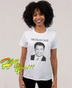 John Travolta Parody Nicolas Cage T-Shirt