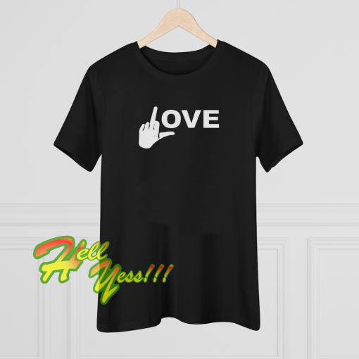 Love Middle Finger Logo T-Shirt