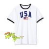 USA White T-Shirt