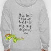 YOUR HEART AND MY HEART (BACK)HOODIE
