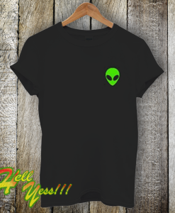 Alien Head Pocket Patch T Shirt