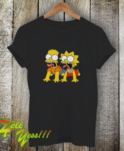 Bart And Lisa Simpson Scream T-Shirt