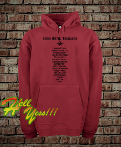 Think Hippie Thoughts Hoodie