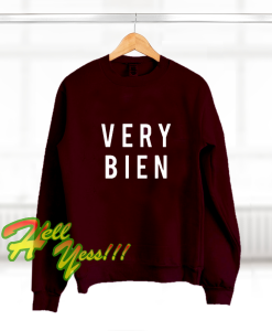 Very Bien Sweatshirts (maroon)