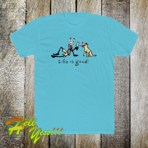 Life-Is-Good-dog-ice-Cream-T-Shirt