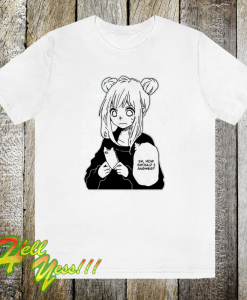 Anime girl texting how should-i-answer-tshirt